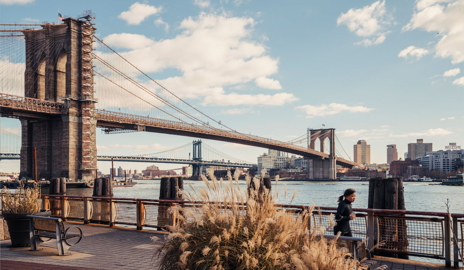 brooklyn bridge view 80 Pine